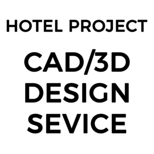 We provide hotel project CAD/3D design services