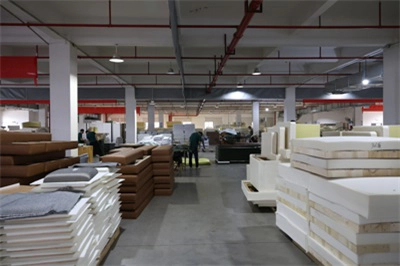Paken hotel furniture factory soft packing workshop-sponge